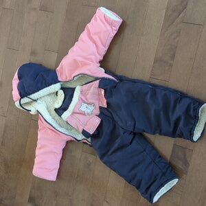 100% wool lined snowsuit size 92